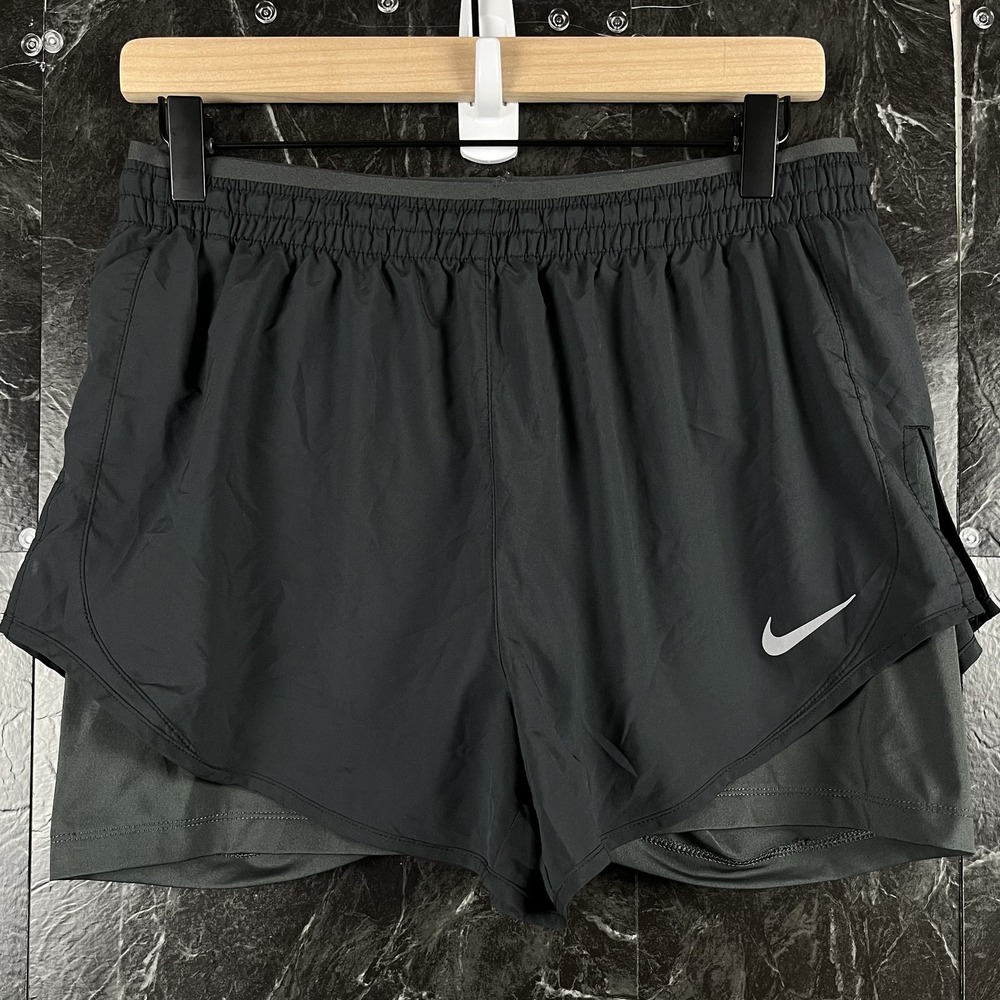 Nike Women's Black Dri-Fit Running Shorts Medium